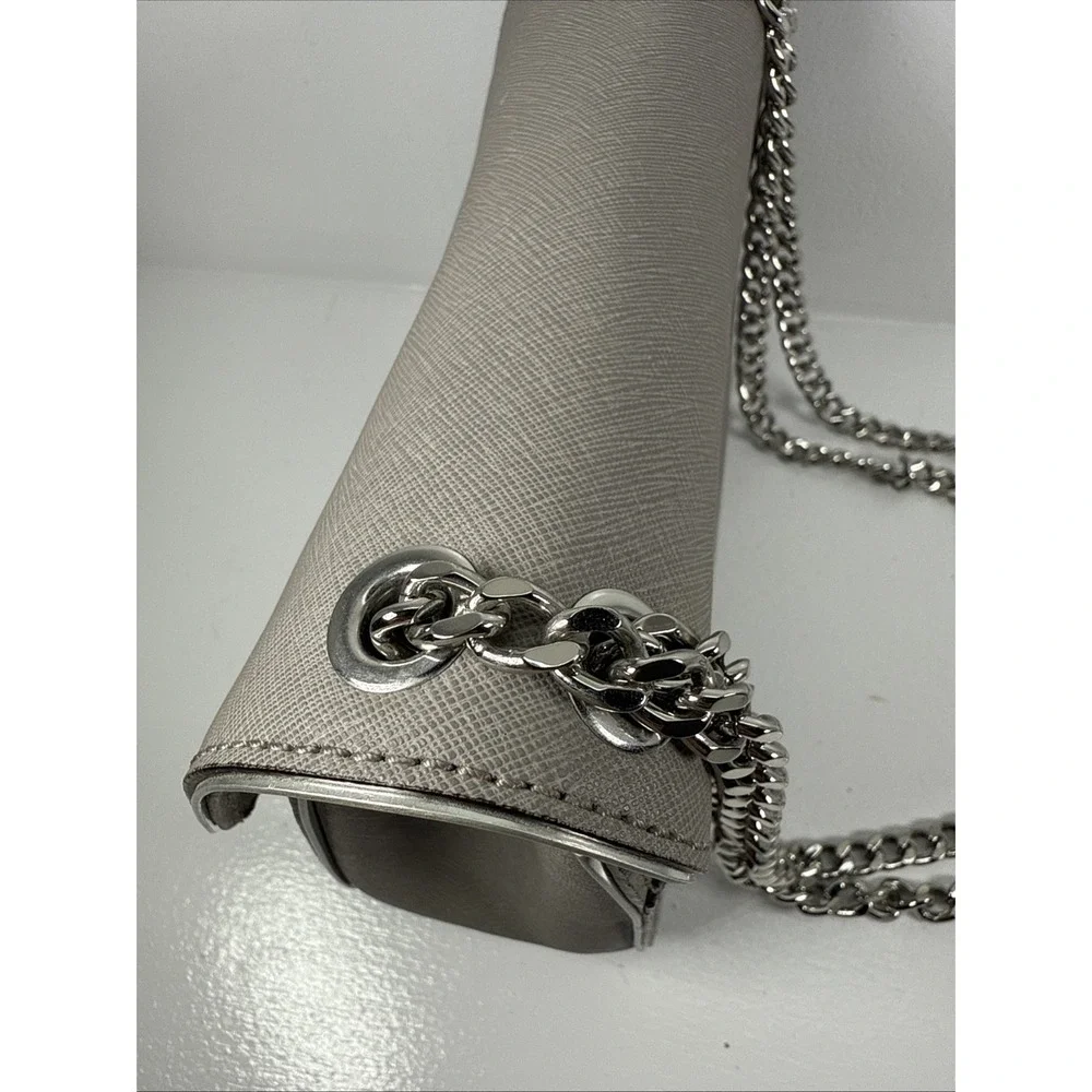 Michael Kors 30H3SOPF1L Sloan Specchio Shoulder Bag Flap Purse‎ in Pearl Grey